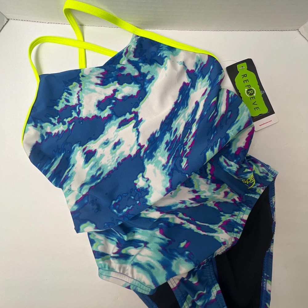 Speedo Womens Repreve Eco ProLT UPF 50 + One Piece Swimsuit New